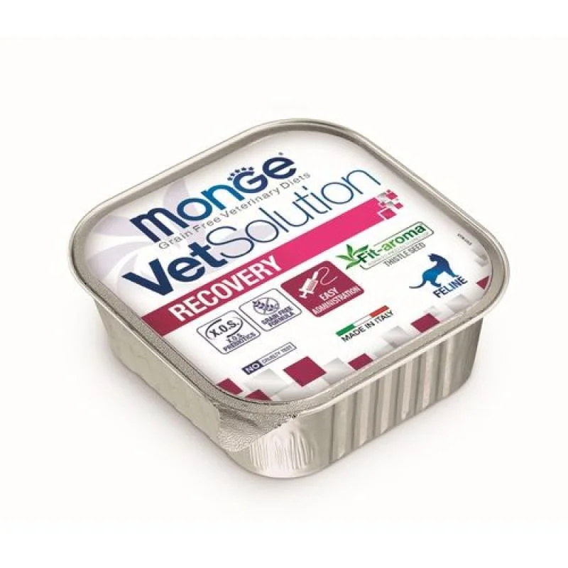 MONGE VetSolution Cat Recovery 100g paštéta pre mačky na nutričnú regeneráciu a rekonvalescenciu