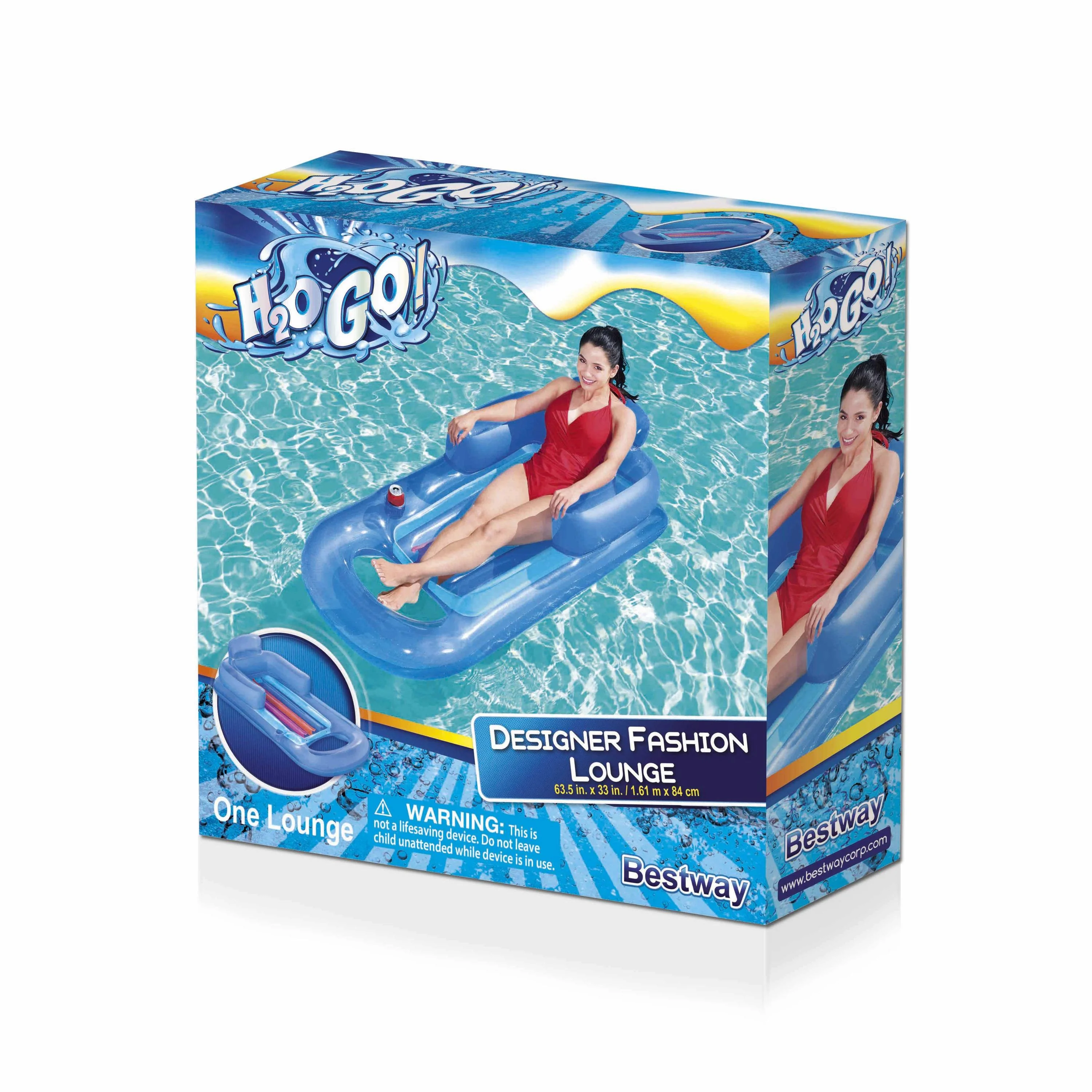 Nafukovacie kreslo s matracom BESTWAY 43028 modrý