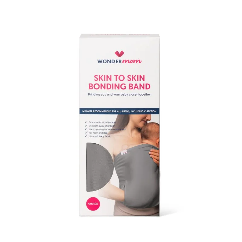 Wondermom bonding Band Skin to Skin Grey