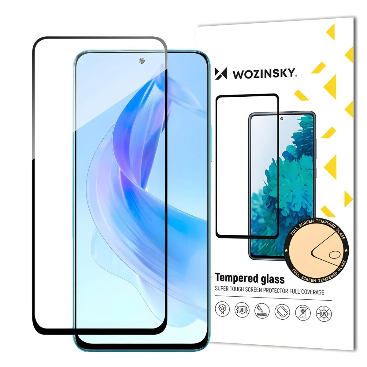 Ochranné tvrdené sklo pre Honor 90 Lite/X50i - čierna