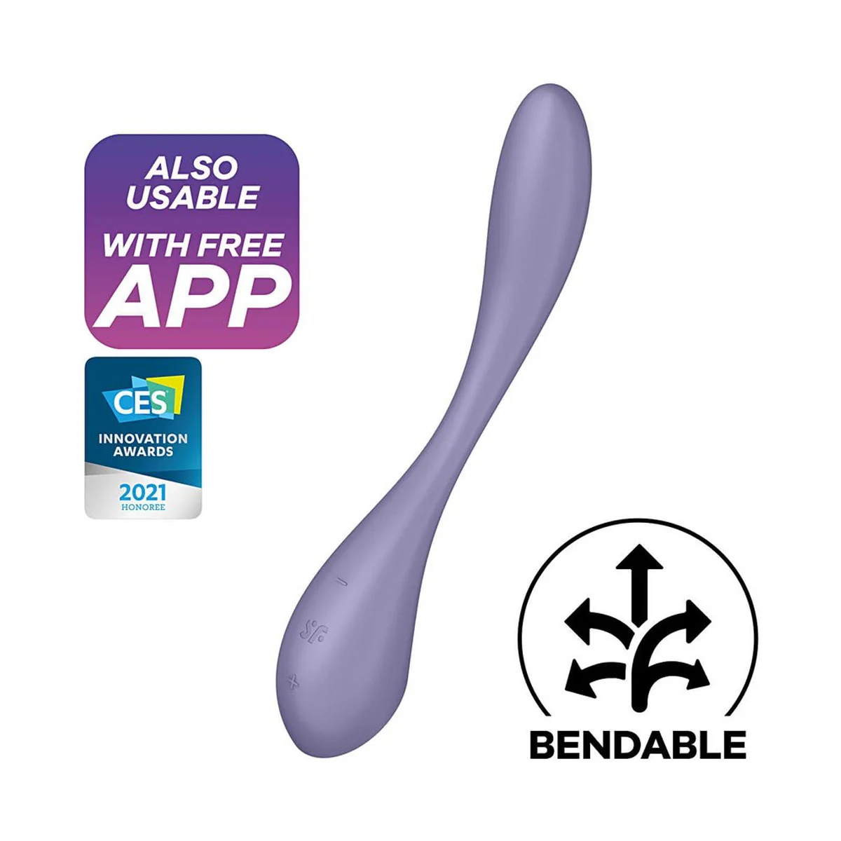 SATISFYER G-Spot Flex 5 - vibrátor na bod G