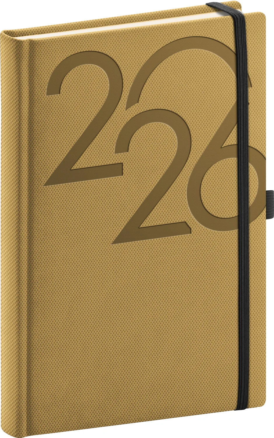 NOTIQUE Denný diár Ajax 2026 zlatý 15 x 21 cm