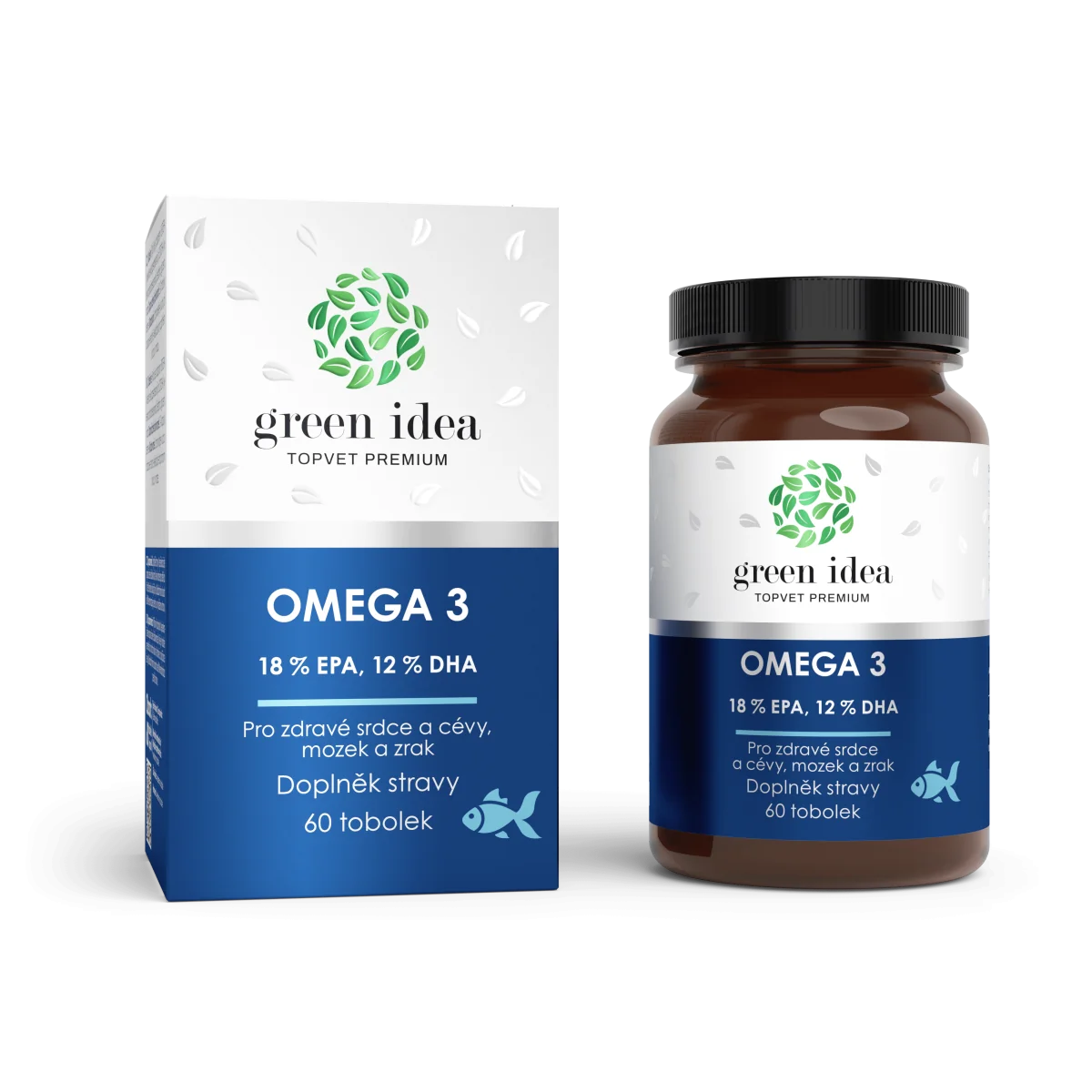 Omega 3 - 18 % EPA, 12 % DHA - 60 kapsúl - Green idea