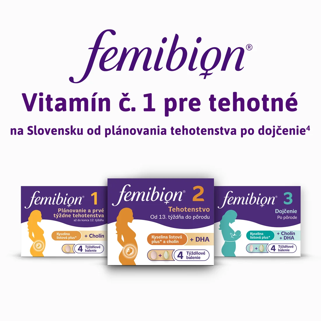 FEMIBION 2 Tehotenstvo, 28 tbl + 28 cps 1×28 tbl + 28 cps, výživový doplnok