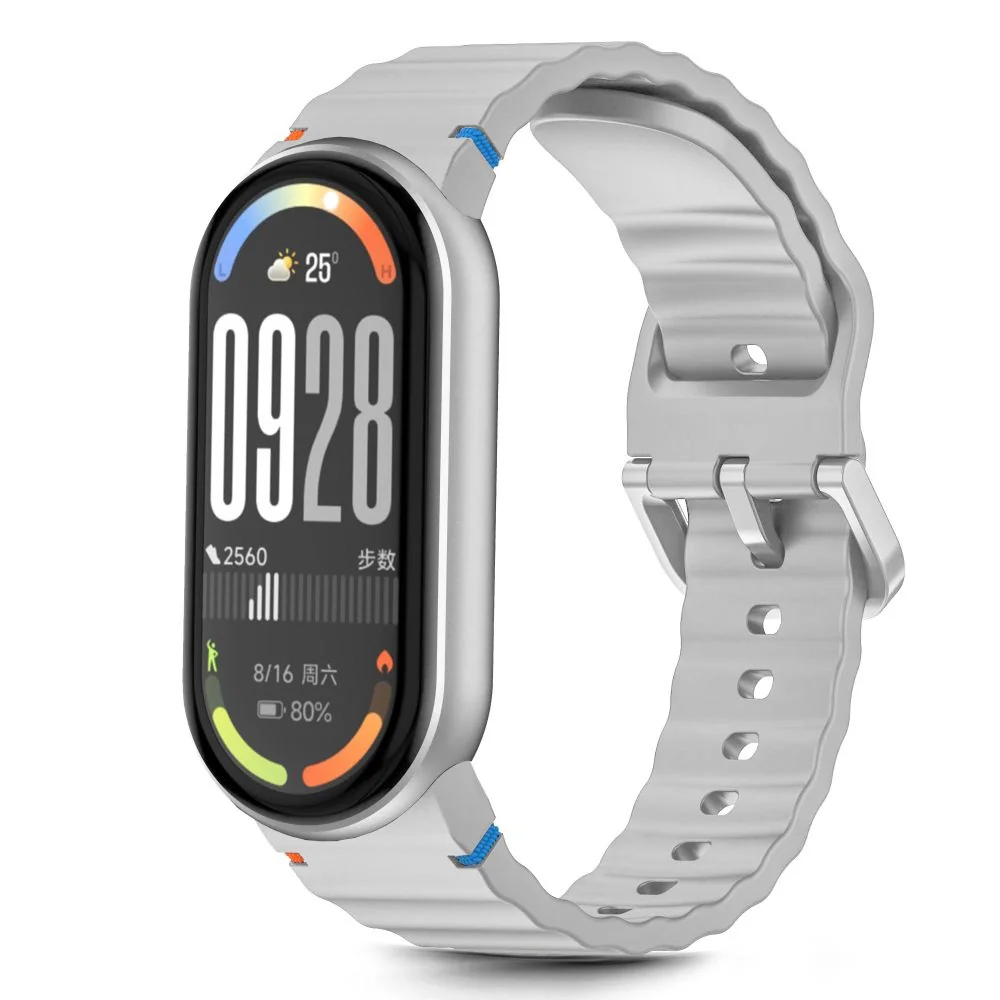 Tech-Protect Silicone Sport remienok na Xiaomi Smart Band 8 / 9 / 10, crayon grey crayon grey