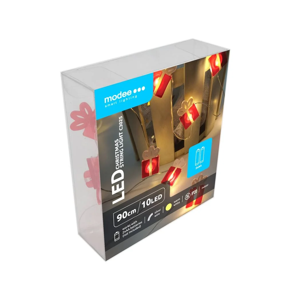 Modee Lighting LED dekorácia 10 LED 90cm lietadlo 2xAA batérie