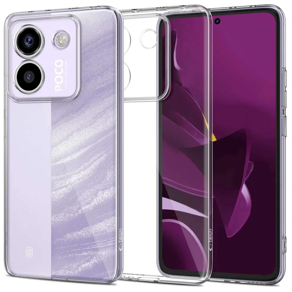 Tech-Protect FlexAir kryt na Xiaomi Poco M7 Pro 5G, priesvitný
