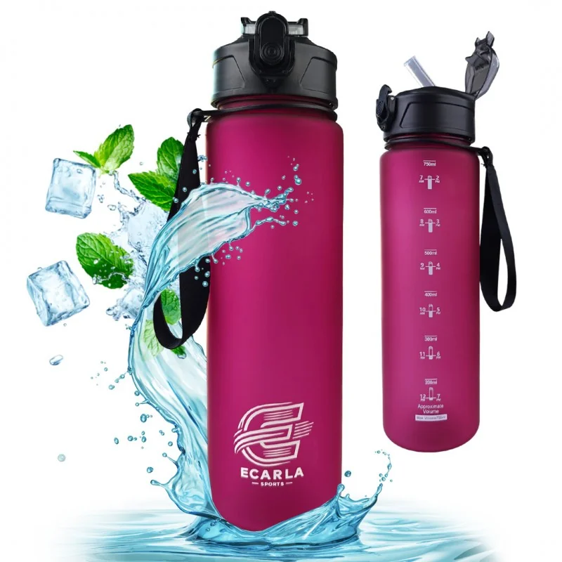 Livefy fľaša na vodu Sport 750 ml, bordová