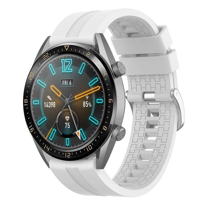 BStrap Silicone Cube remienok na Huawei Watch GT/GT2 46mm white