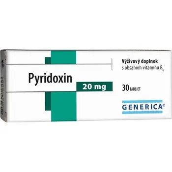 GENERICA Pyridoxin 1×30 tbl, vitamín B6