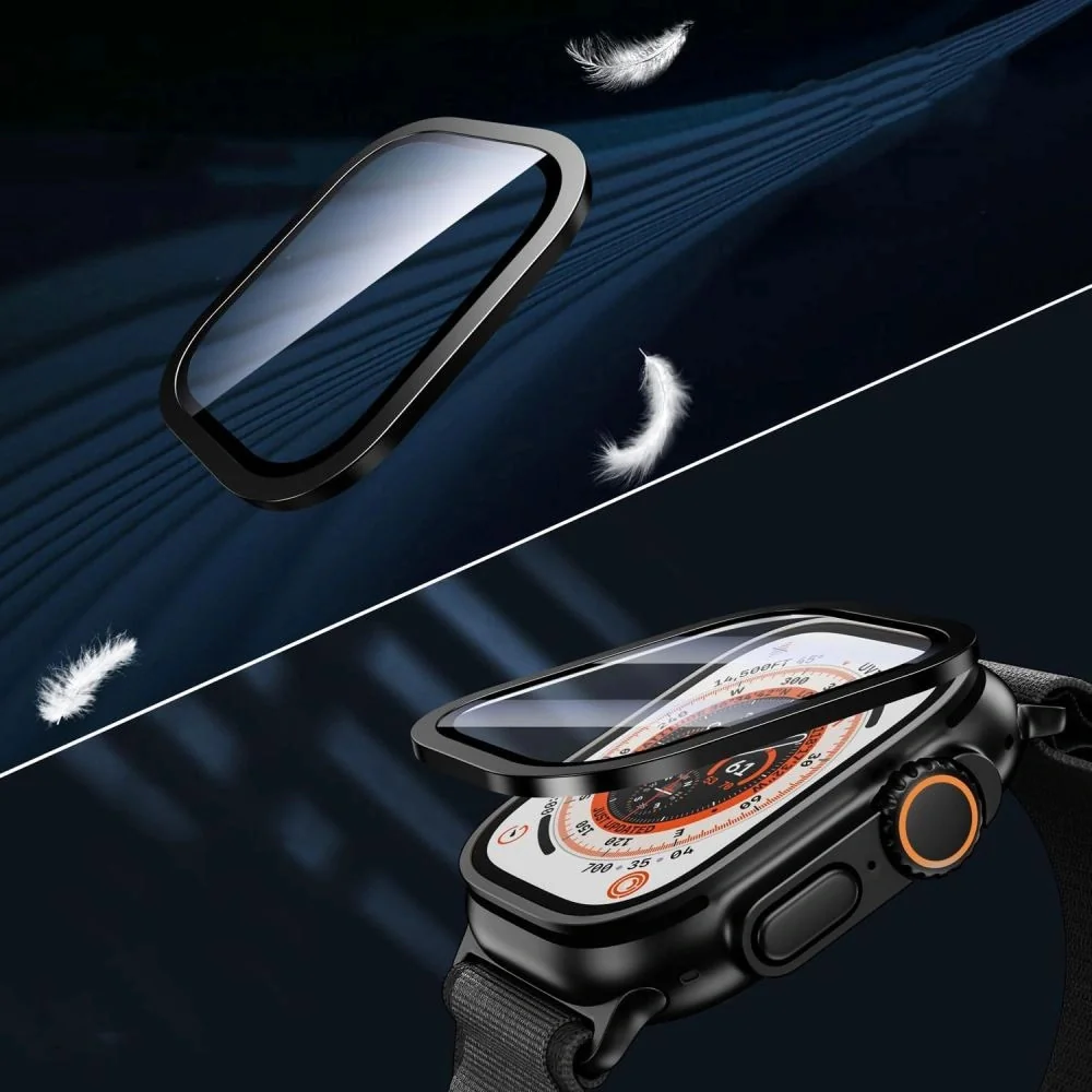 Tech-Protect Glass Ring 2x ochranné sklo na Apple Watch Ultra 1 / 2 / 3 49mm, titanium 3 49mm, titanium