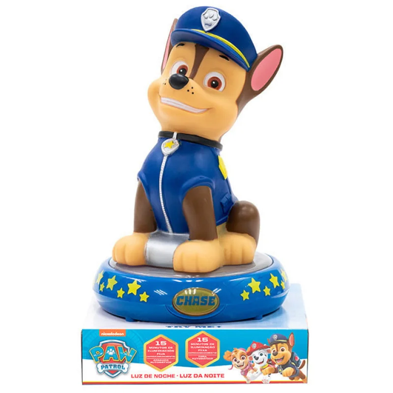 Kids Euroswan 3D nočné svetlo Paw Patrol – Chase, 25 cm