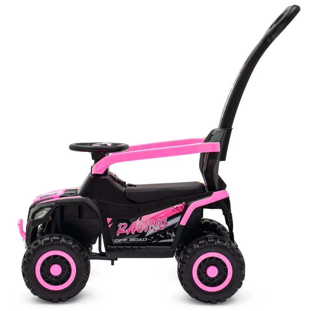 Detské elektrické odrážadlo Baby Mix Ruggy s vodiacou tyčou baby