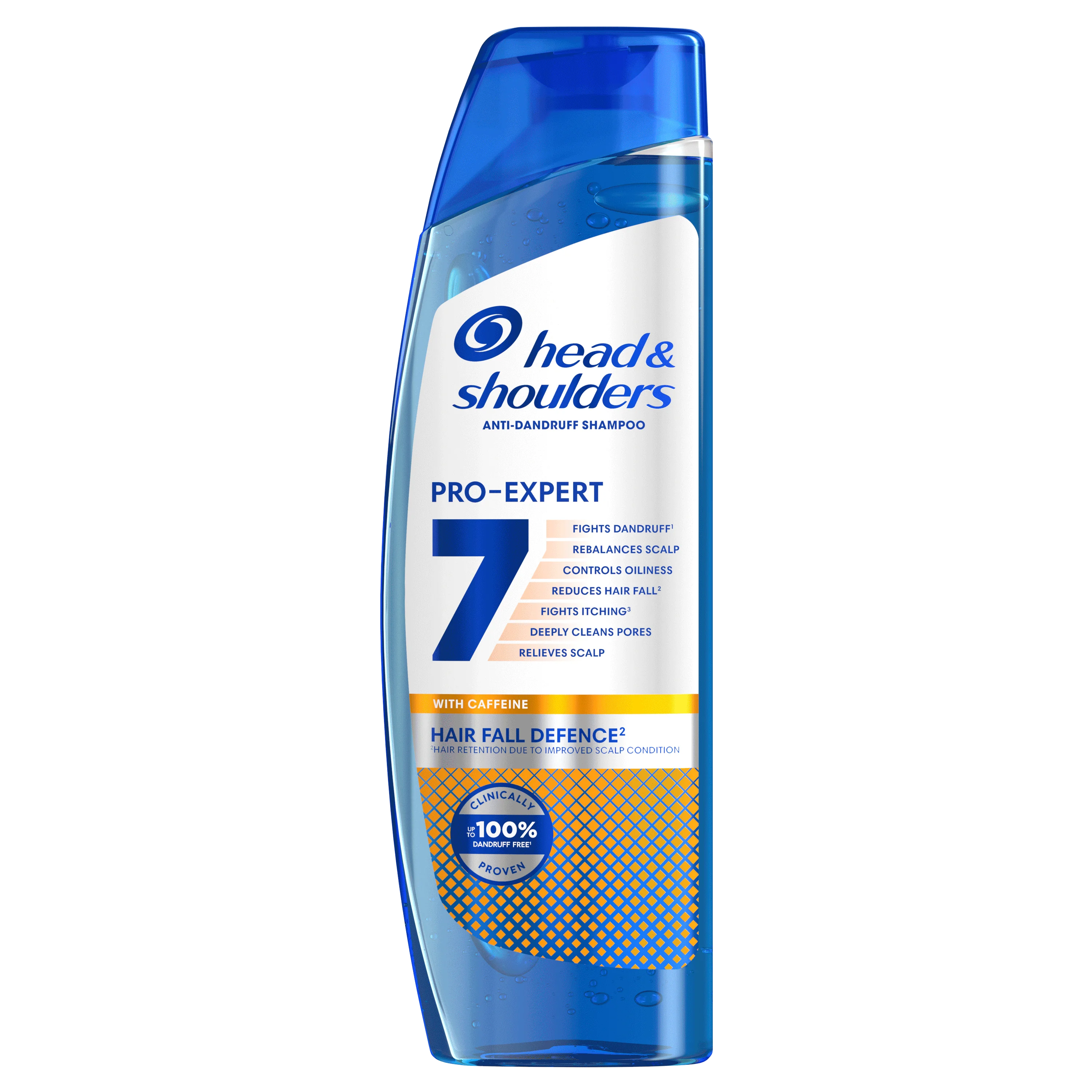 H&S SHP PRO-EXPERT 7 HAIR F.DEF KOFEIN 250ML 1×250 ml, šampón proti lupinám