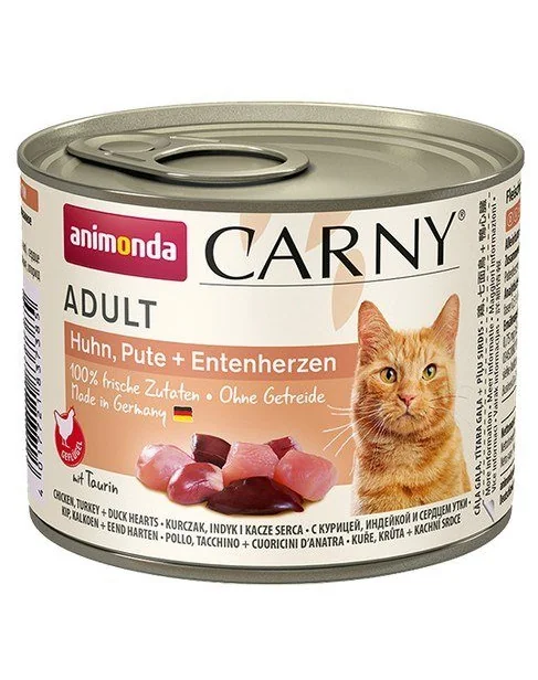 Animonda Carny Konzerva pre mačky Kura+Morka+Kacka 200g 1×200 g, konzerva pre mačky