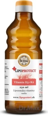 D3+K2 LIPOPROTECT - St. Crux 1×250 ml, výživový doplnok
