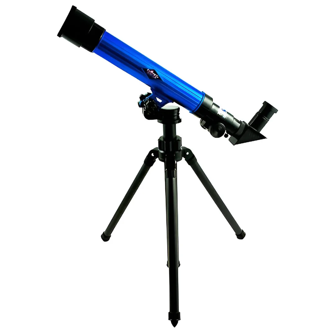 MG Galaxy detský teleskop so statívom, čierny/modrý