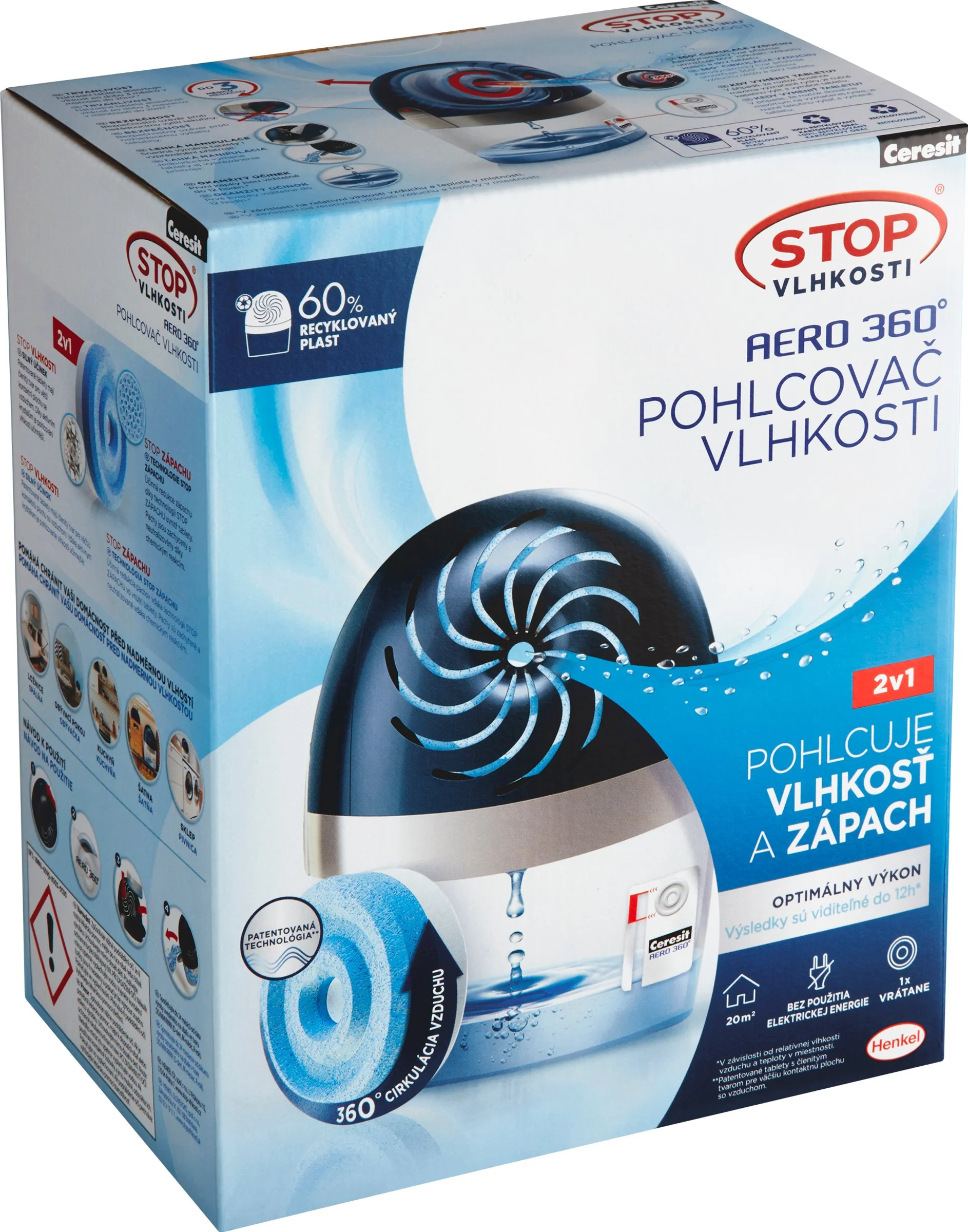 Ceresit Stop Vlhkosti AERO 360 1×1 ks, pohlcovač vlhkosti