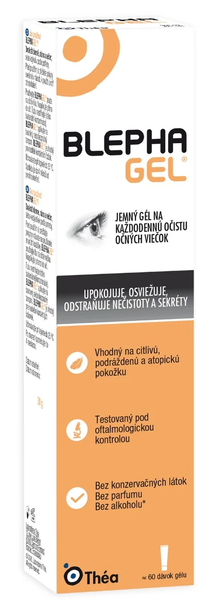 BLEPHAGEL Sterilný gél na hygienu viečok a rias 1×30 g, hypoalergénny