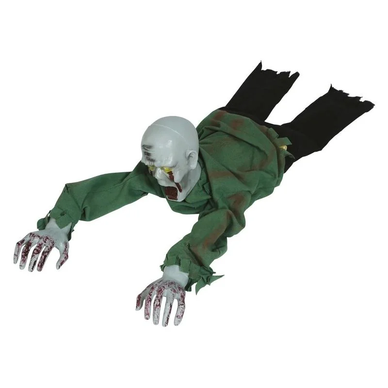 Guirca Zombie ležiaci na zemi s efektmi 110cm