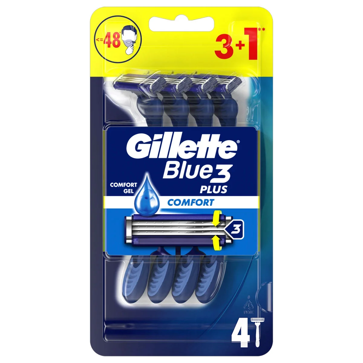 GILLETTE Blue3 Holiaci strojček 6ks Smooth