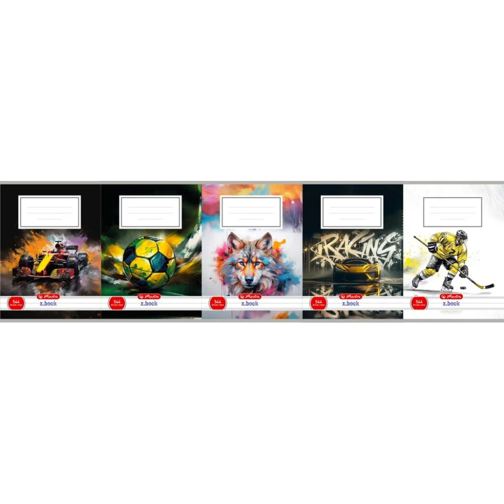 Zošit Herlitz 544 A5 mix motívov chlapci linajkový 70g/m2 mix 10ks-Herlitz
