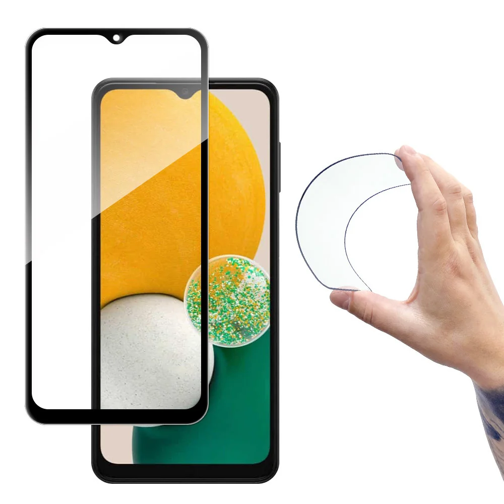 MG Full Cover Flexi Nano Hybrid ochranné sklo na Samsung Galaxy A13 5G, čierne , čierne