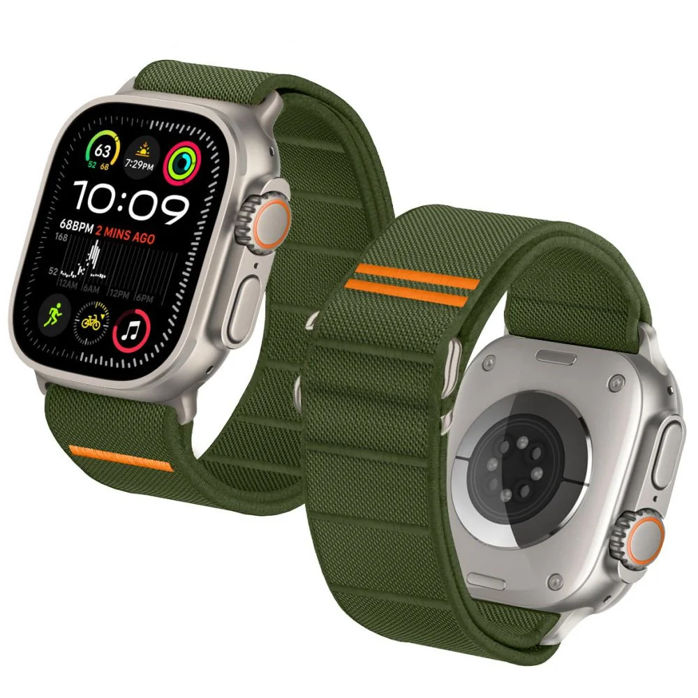 Tech-Protect Nylon Slip remienok na Apple Watch 44/45/46/49mm, khaki