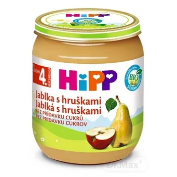 HiPP Príkrm ovocný Jablká s hruškami 1×125 g, ovocný príkrm