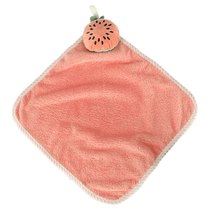 Detský uterák do škôlky 30x30cm ružový melón