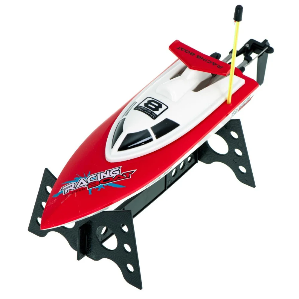 RC Závodný motorový čln FT008 DO červený - na hladine otáčateľný-MOVEO