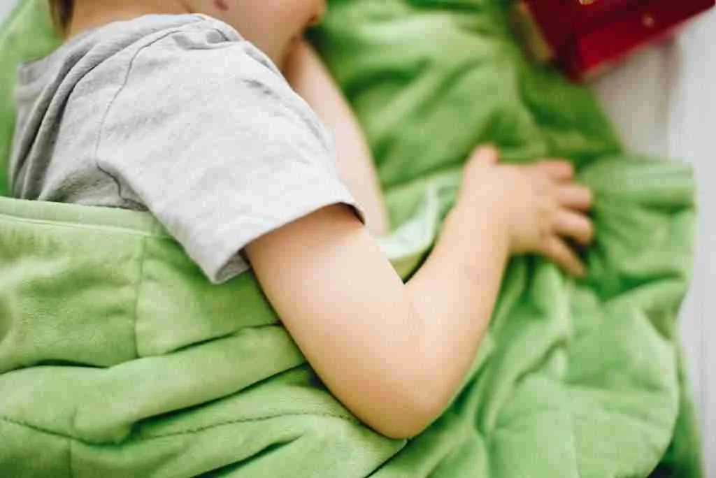 NIDU záťažová prikrývka detská, 3.0kg - zelená 1×1 kus, pre deti - zelená