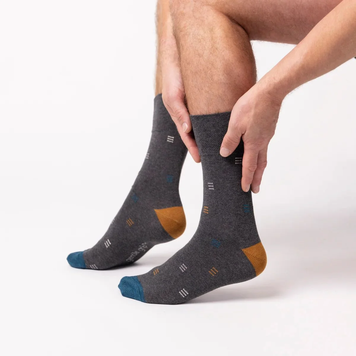 Pánske 3 páry bavlnené ponožky Gentle Grip GEOMETRIC MYRIAD Veľkosť ponožiek 39-45