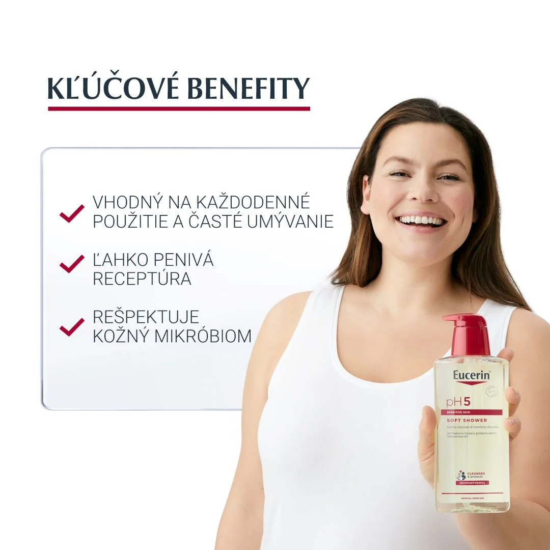 Eucerin pH5 Sprchový gél 1×400 ml, pre citlivú pokožku