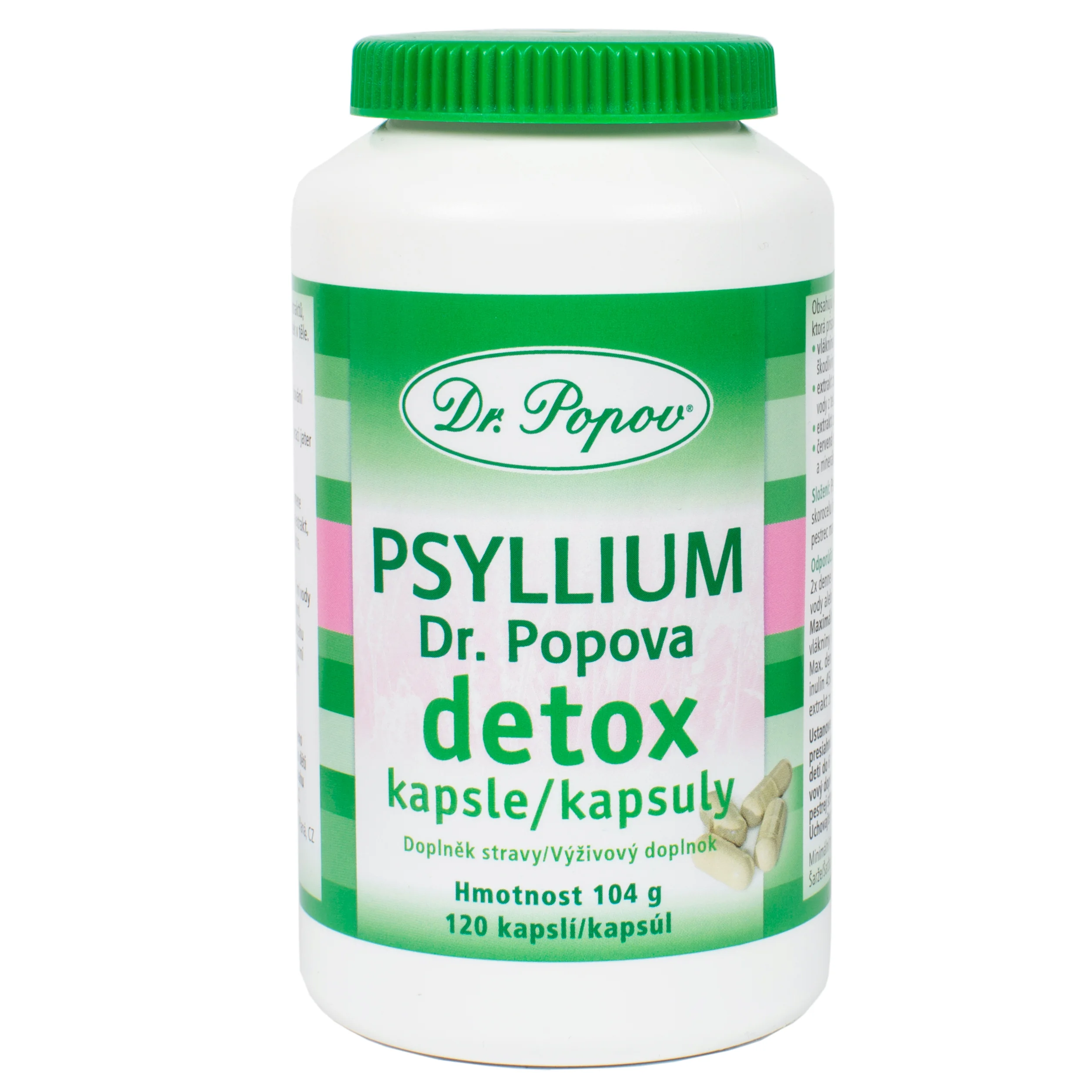 Dr. Popov Psyllium DETOX 120 cps