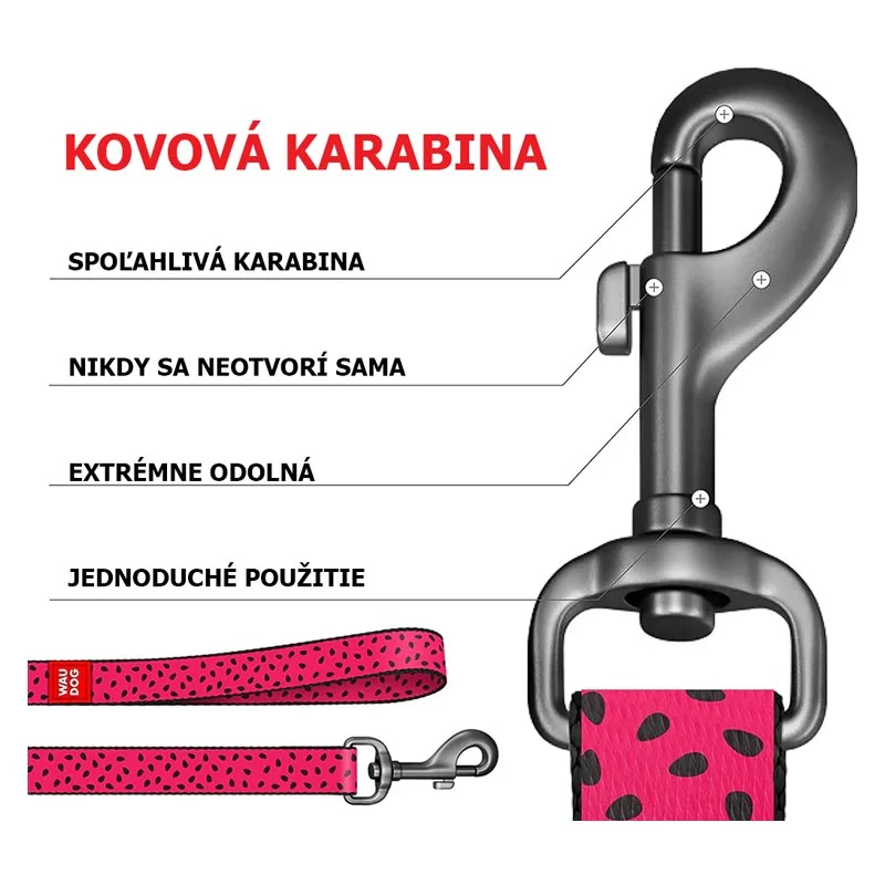 Nylonové vodítko kárované 122cm, Veľkosť: L