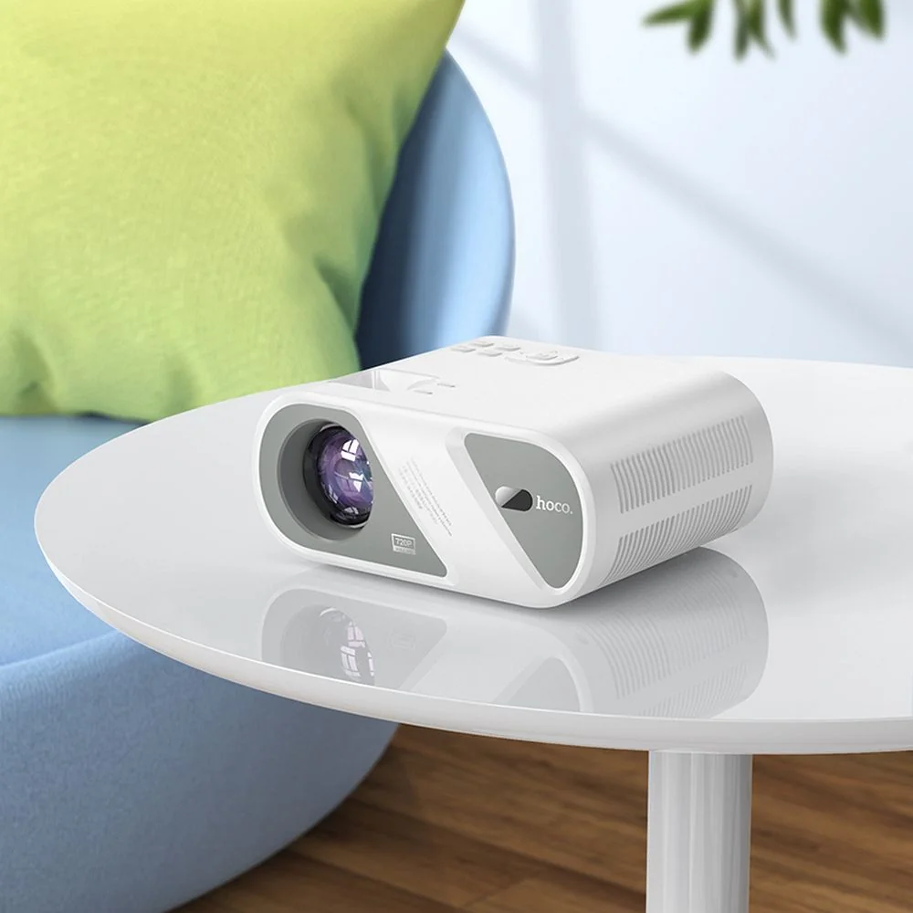 Hoco DT1 Bluetooth projektor Wi-Fi HD 720P, biely