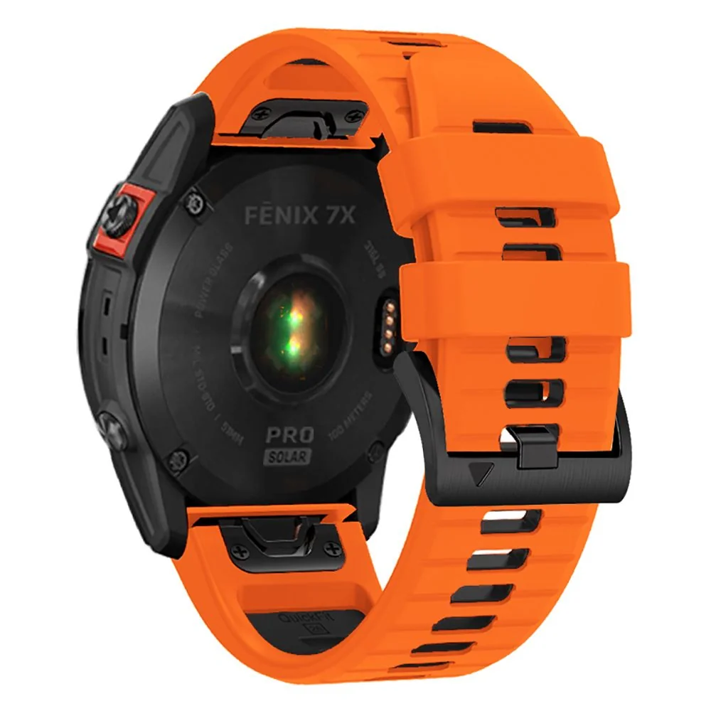 Tech-Protect Iconband remienok na Garmin Fenix 5x / 5x Plus / 6x / 6x Pro / 7x / 8 51mm, orange/black Pro / 7x / 8 51mm, orange/black