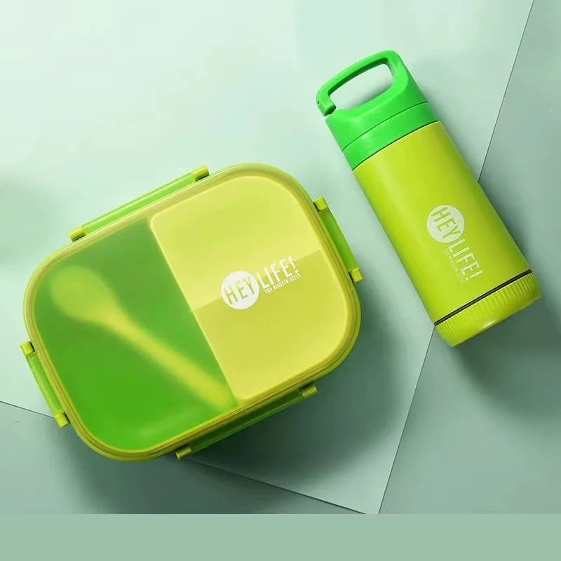 Livefy obedový box + fľaša Fresh, zelený