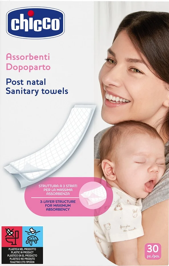 CHICCO popôrodné vložky 1×30 ks, popôrodné vložky