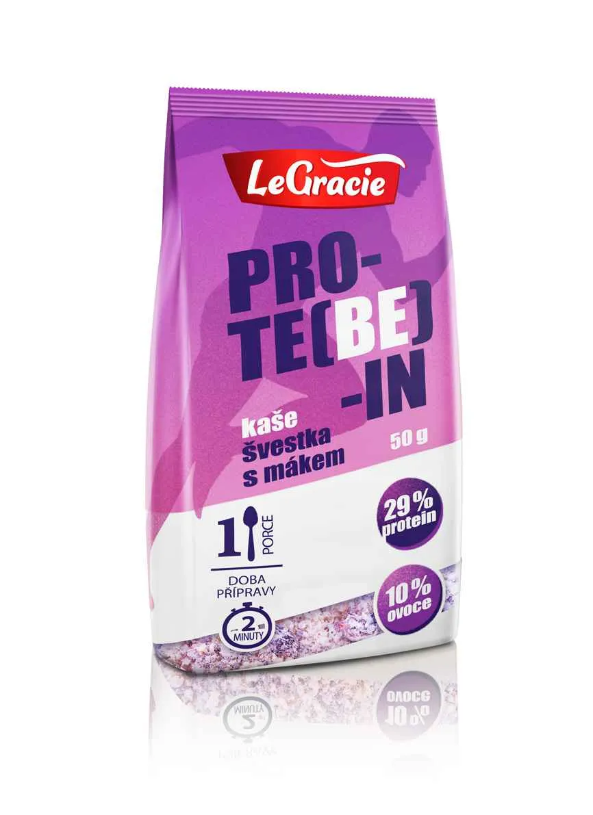 Le Gracie PRO-TE(BE)-IN proteínova kaša slivka s makom 50 g kaša