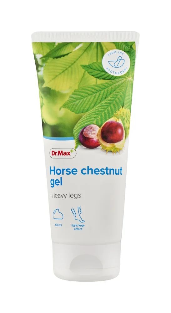 Dr. Max Horse Chestnut Gel 1×200 ml, gél na unavené a ťažké nohy