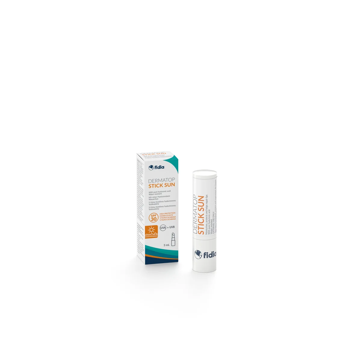 DERMATOP STICK SUN SPF 30, tyčinka na pery 3 ml