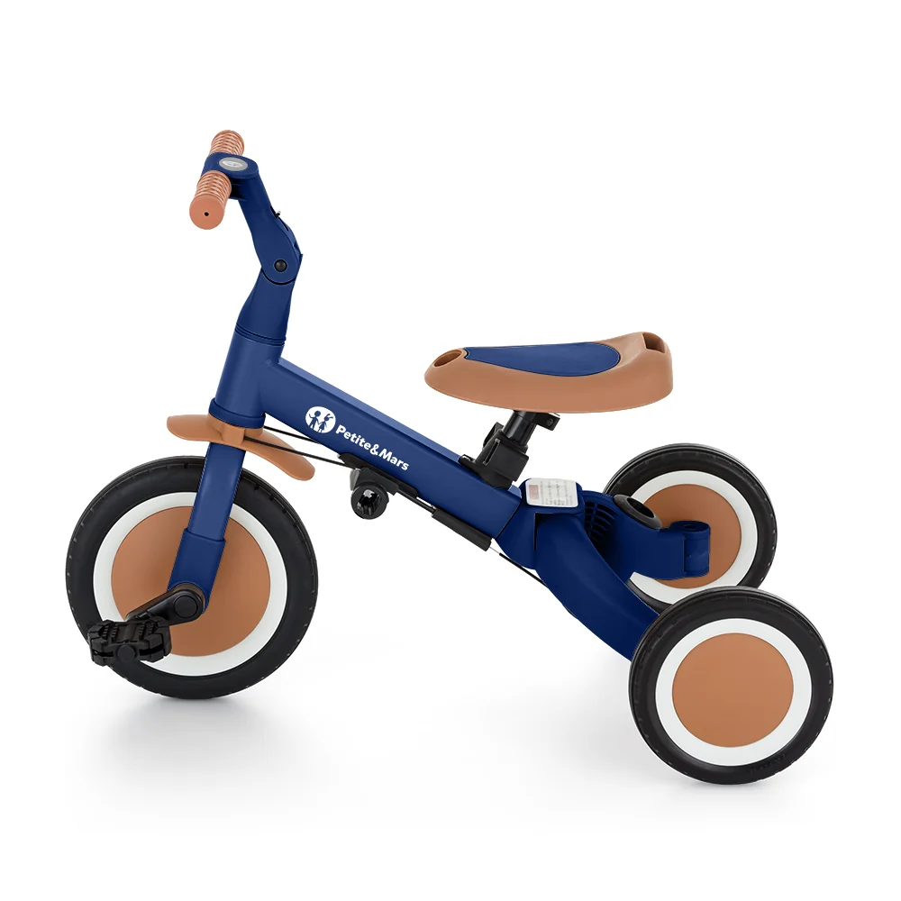 PETITE&MARS Trojkolka multifunkčná 5v1 Turbo Enigmatic Blue 1×1 ks, multifunkčná trojkolka