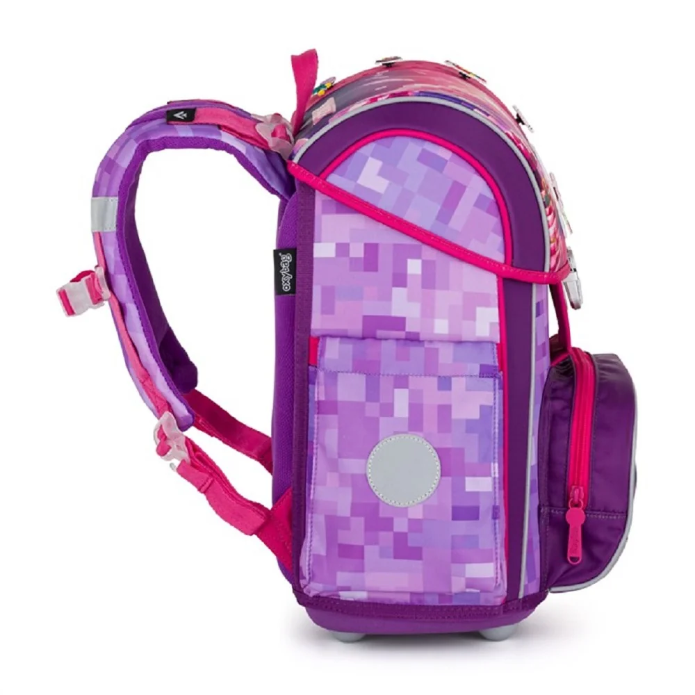 Školská aktovka Playworld Girl ružová, ergonomická