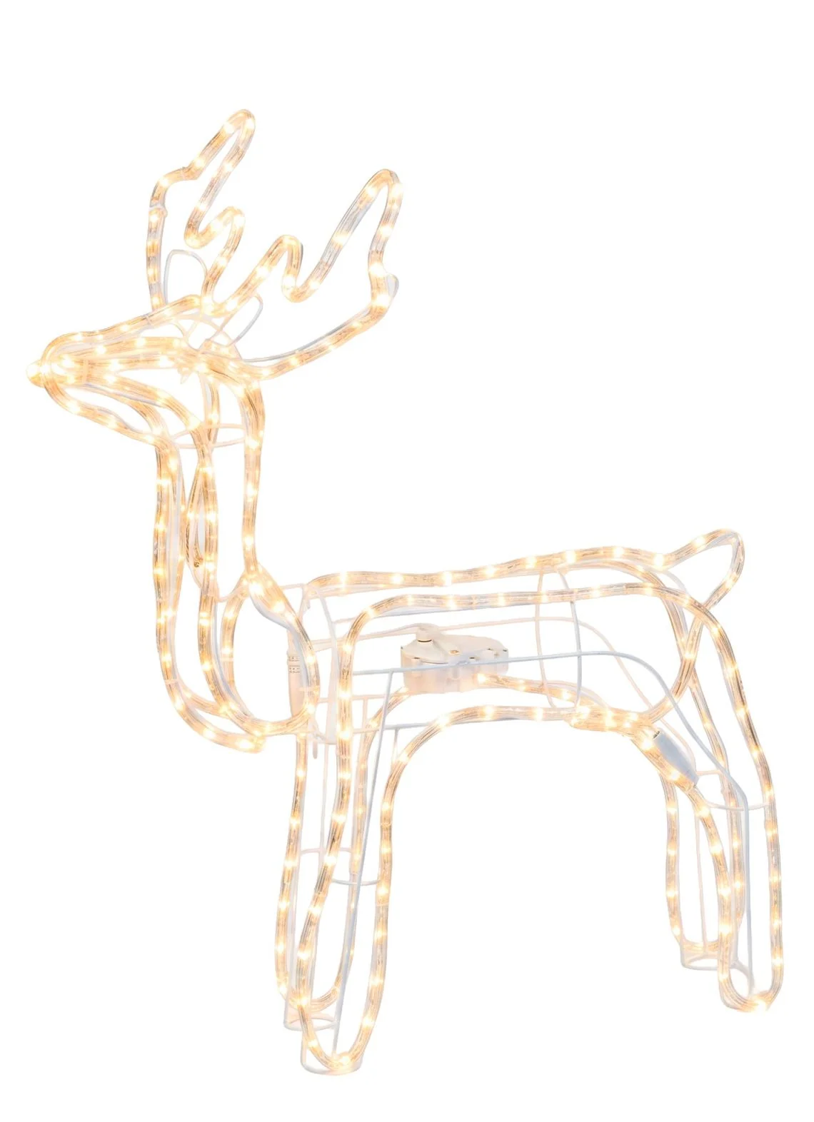 MagicHome vianočný LED sob s otočnou hlavou, 1 ks 216 LED teplá biela, 230 V/50 Hz, exteriér, 23x46x82 cm