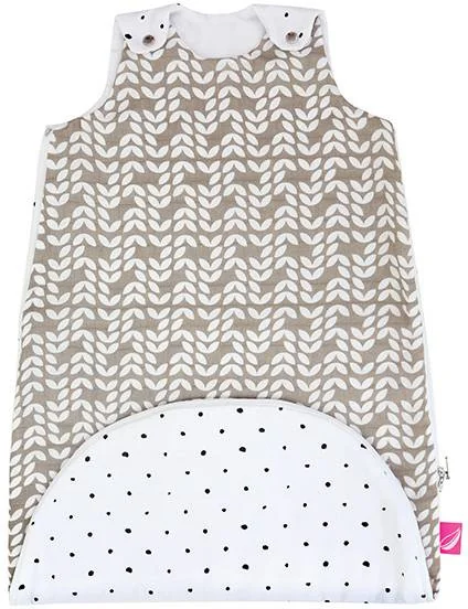 MOTHERHOOD Vak spací 2v1 ZIP-A-Round Beige mušelínový Beige Classics 3-18m 0,5 tog 1×1 ks, spací vak