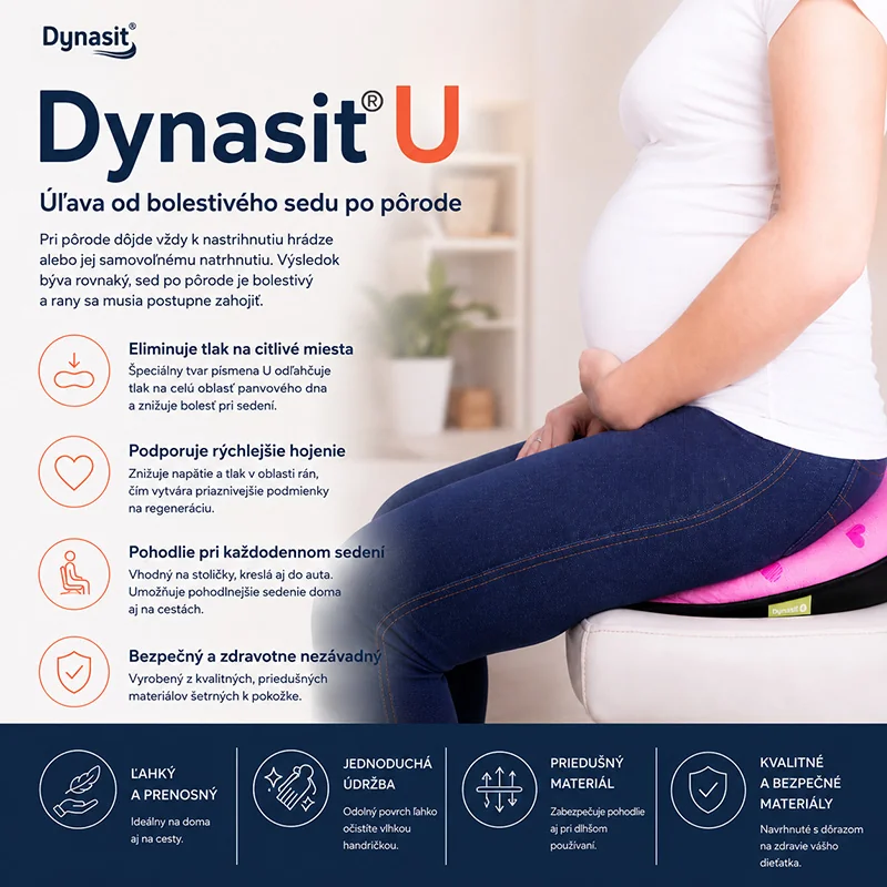 Dynasit U-air Mixo Tehotenský popôrodný vankúš na sedenie