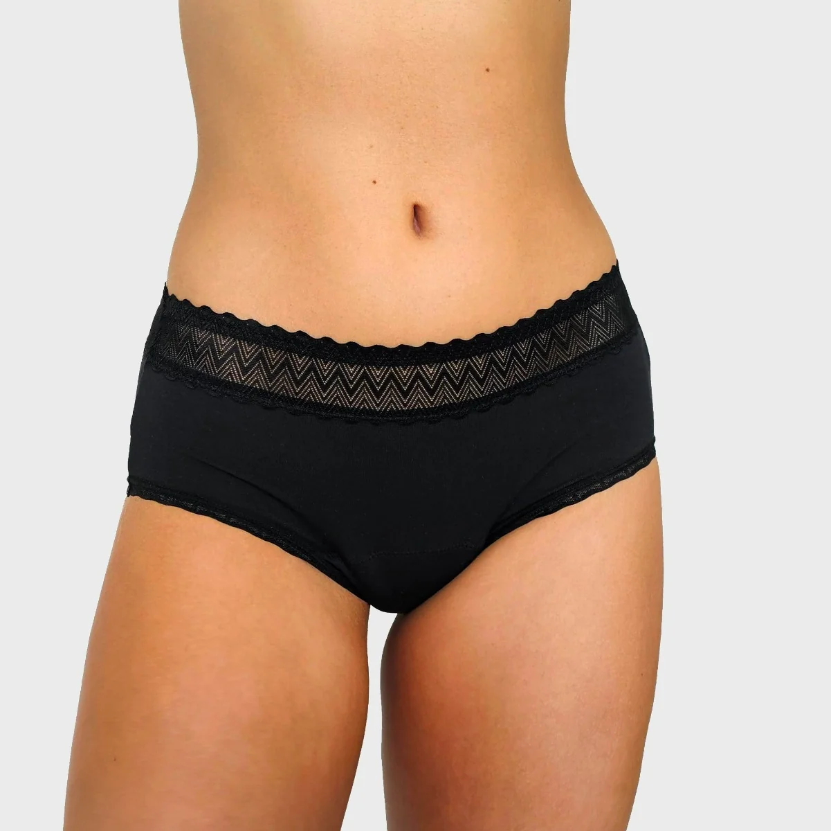 Gentle Day Menštruačné nohavičky Lace Hipster Black M 1×1 ks, menštruačné nohavičky