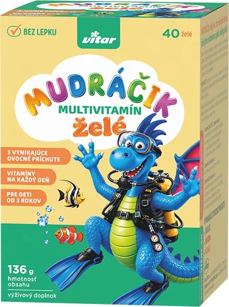 Vitar MUDRÁČIK multivitamín želé 40 ks